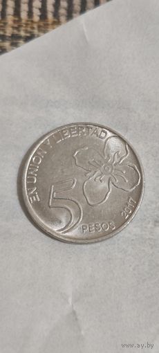 Аргентина 5 песос 2017