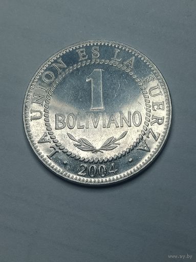 Боливия 1 боливиано 2004 года .