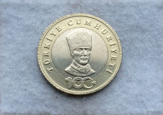 Werty71 Турция 5 лир 2023 100 лет со дня основания Республики