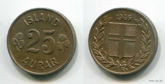 Исландия. 25 эйре (1946)
