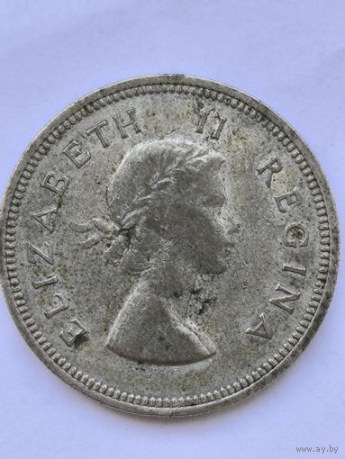 1958 Южная Африка 2 шиллинга 1958. 0.500 ag
