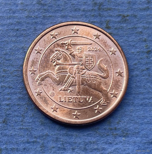 Литва 5 евроцентов 2024