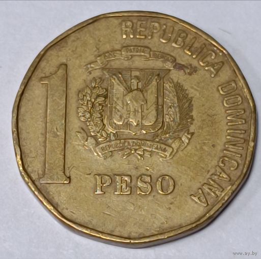 Домениканская Республика. 1 песо 1992 года.
