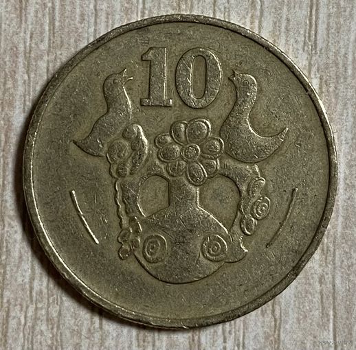 Монета 10 центов 1983 год. Кипр.