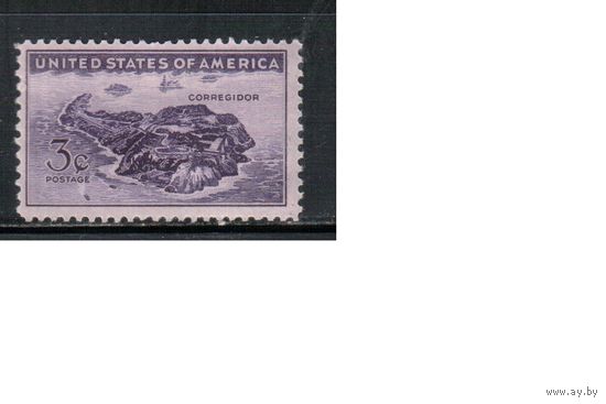США-1944, (Мих.528),  **    , Филиппины, Остров (одиночка),