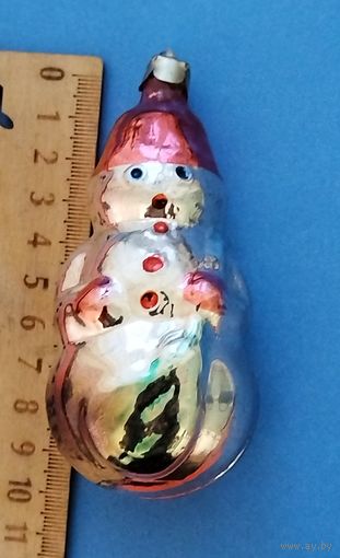 Ёлочная игрушка. Снеговик. С рубля