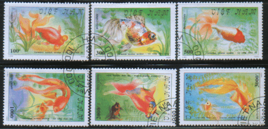 ВЬЕТ. М. 2138/43. 1990. Рыбки. Гаш.