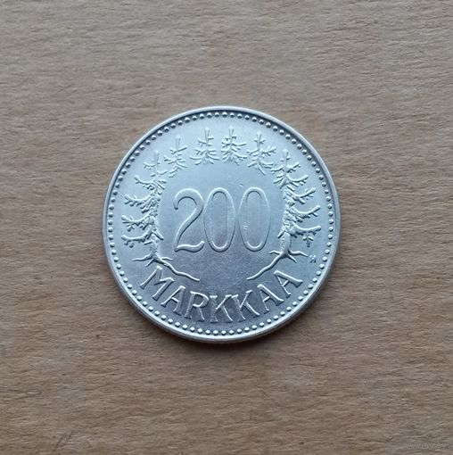 Финляндия, 200 марок 1957 г., серебро 0.500