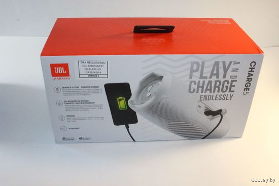 Беспроводная колонка JBL Charge 5 (белый)