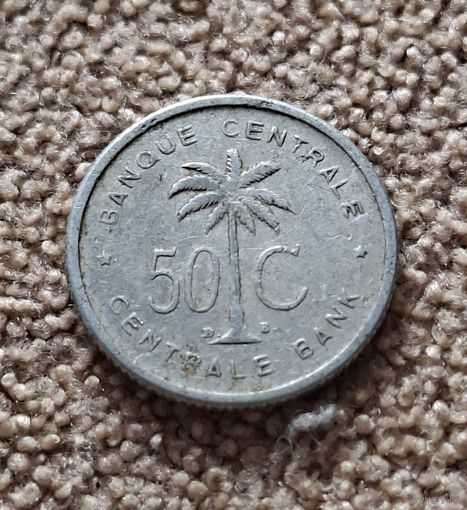 Руанда-Урунди 50 сантимов, 1954