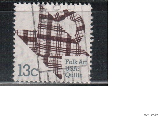 США-1978, (Мих.1332) , гаш. , Культура, Народное искусство ,