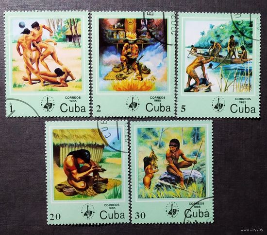 Марки Куба 1985 год Выставка марок ESPAMER-85 Гавана