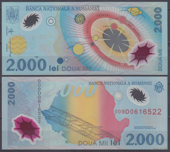 Румыния 2000 Лей 1999 UNC P111 Полимер