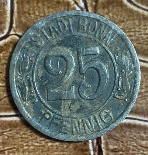 Монета 25 пфеннигов 1920 год. Коблер. Веймарская республика