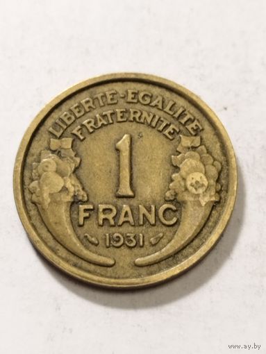 Франция 1 франк 1931