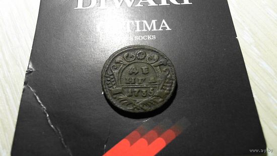 ДЕНГА 1735 г. ПЕРЕЧЕКАН