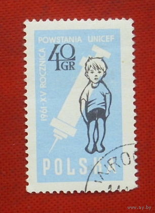 Польша. Медицина. ( 1 марка ) 1961 года. 7-10.