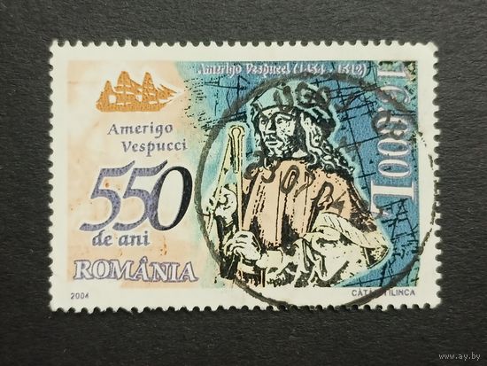 Румыния 2004. 550 лет со дня рождения Америго Веспуччи, 1454–1512 гг.