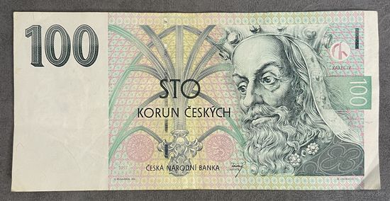 Банкнота. Чехия. 100 крон 1997 год.