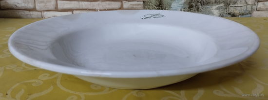 Тарелка суповая-5 СССР. Конаковский фаянсовый завод им. Калинина (Конаково), 1962-1974 гг