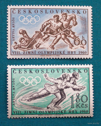 СПОРТ ОЛИМПИАДА ОЛИМПИЙСКИЕ ИГРЫ СКВО - ВЭЛЛИ СПОРТ 1960 ХОККЕЙ ФИГУРНОЕ КАТАНИЕ ЧЕХОСЛОВАКИЯ 1960 **\111