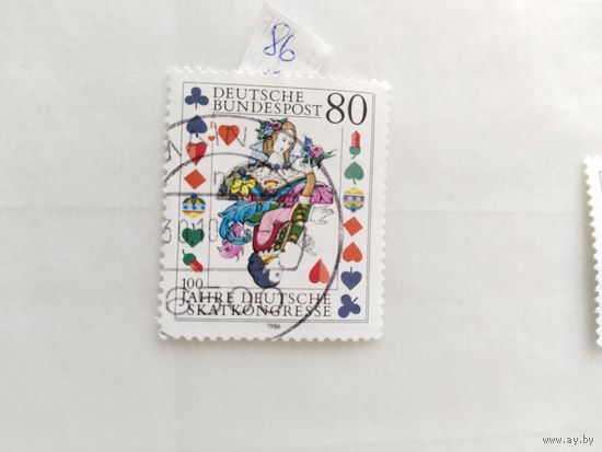 Германия  1986 игр.карта
