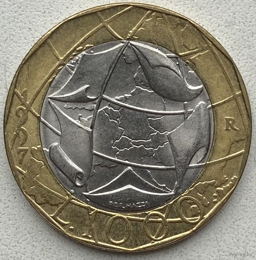 Италия 1000 лир 1997 г.