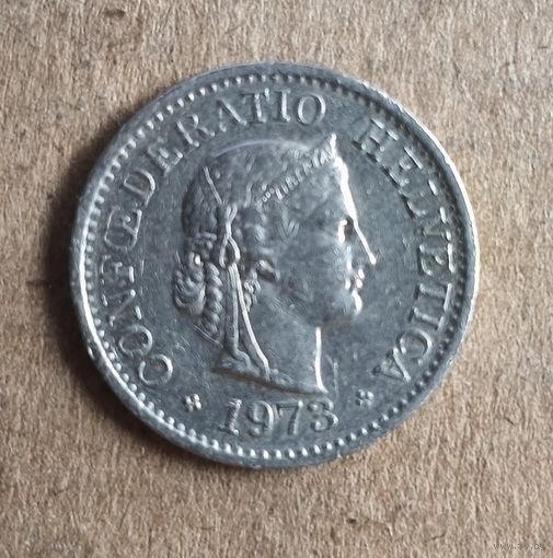 Швейцария 10 раппенов 1973 г., KM# 27