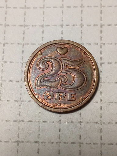 25 эре  Дания 1990 год