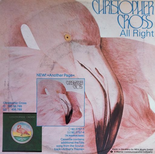 Christopher Cross. 1983, WEA, LP, Nm, Germany, Mini-Single 7'