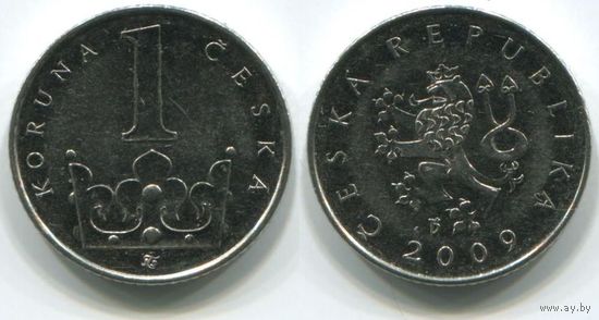 Чехия. 1 крона (2009, XF)