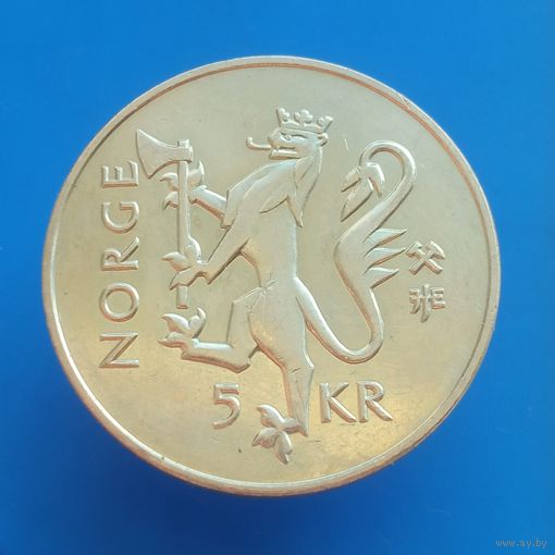 Норвегия 5 крон 1997 350 лет норвежской почтовой службе
