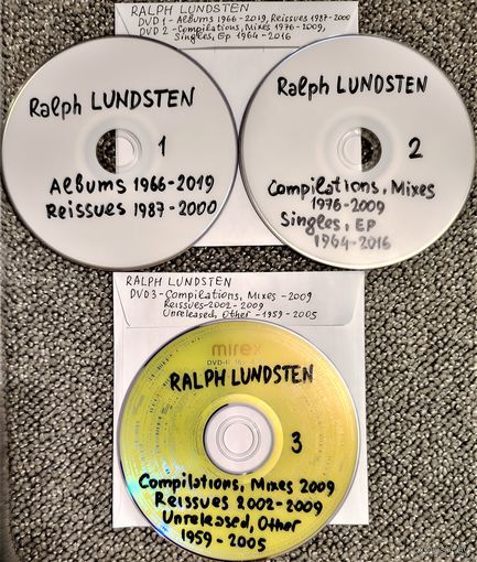 DVD MP3 полная дискография Ralph LUNDSTEN (New Age, electronic, mediative) - 3 DVD
