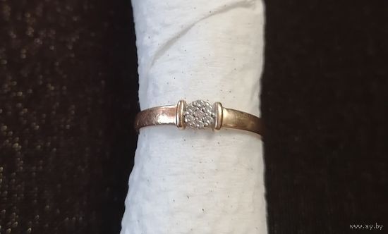 Изящное кольцо. Золото 585