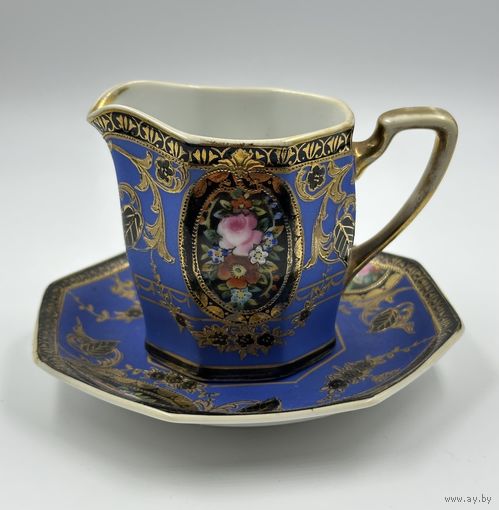 Чайная пара. Живопись. Noritake. Япония. 1908-11 годы. С рубля!