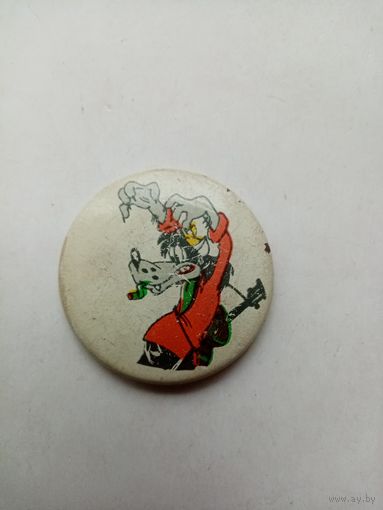 ЗНАЧОК НУ-ПОГОДИ ВОЛК !!! (металл)