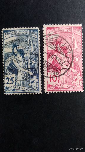 Швейцария 1900 г. 25 лет ВПС. Зуб.11 3\4х 11 1\2.  кц55евр \206фк\
