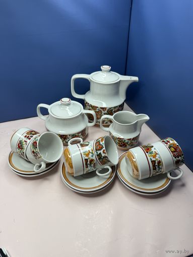 Кофейный сервиз Добруш на 6 персон ,15 предметов