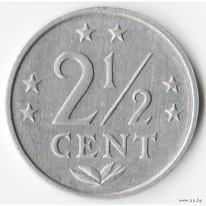 Нидерландские Антильские острова 2-1/2 цента, 1979 UNC
