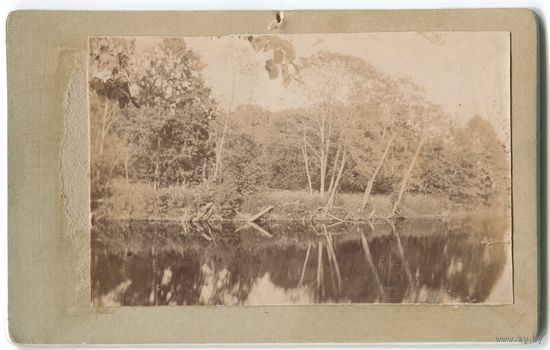 Речка Уча деревня Листьяны под Москвой 1905г