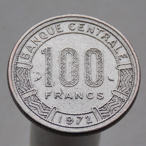 Конго 100 франков 1972