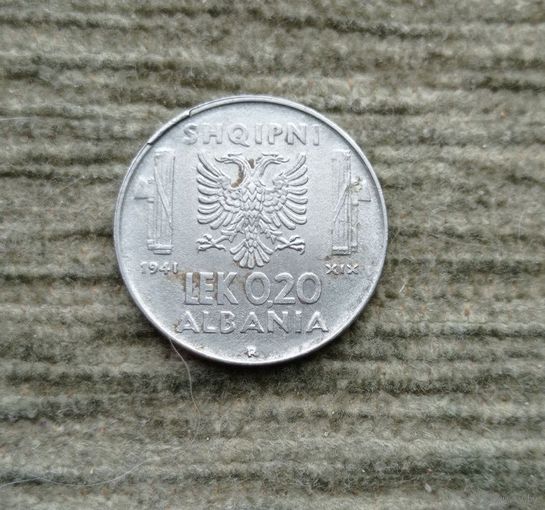 Werty71 Албания 0,2 лека 1941 Муссолини