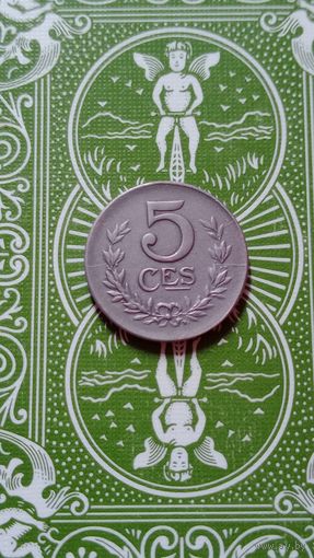 Люксембург 5 сантимов 1918