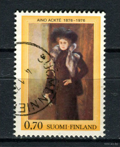 Финляндия - 1976 - 100 лет со дня рождения Айно Акте - [Mi. 786] - полная серия - 1 марка. Гашеная.  (Лот 158AV)
