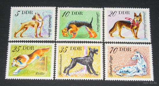 ГДР, 1975, Фауна Животные Собаки,, Полная серия**