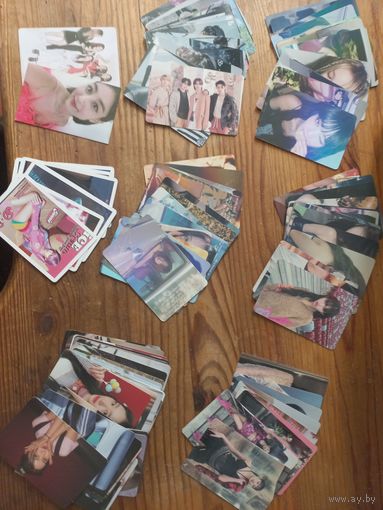 Фанатские карточки. Корейских групп. Более 100 штук.