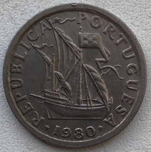 Португалия 2,5 эскудо 1980 г.