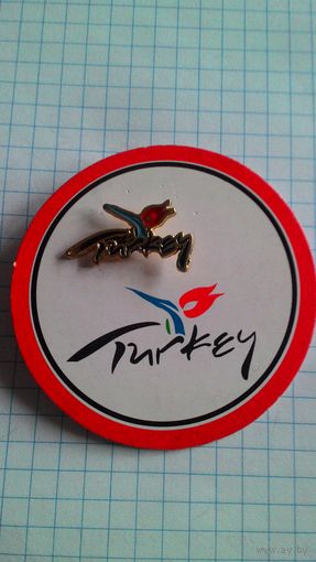 Турция. Рекламный значок, туризм.