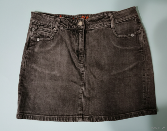 Винтажная джинсовая мини юбка с стиле Y2K, размер М