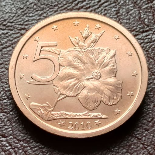 Острова Кука 5 центов, 2010   ( 2-11-3 )